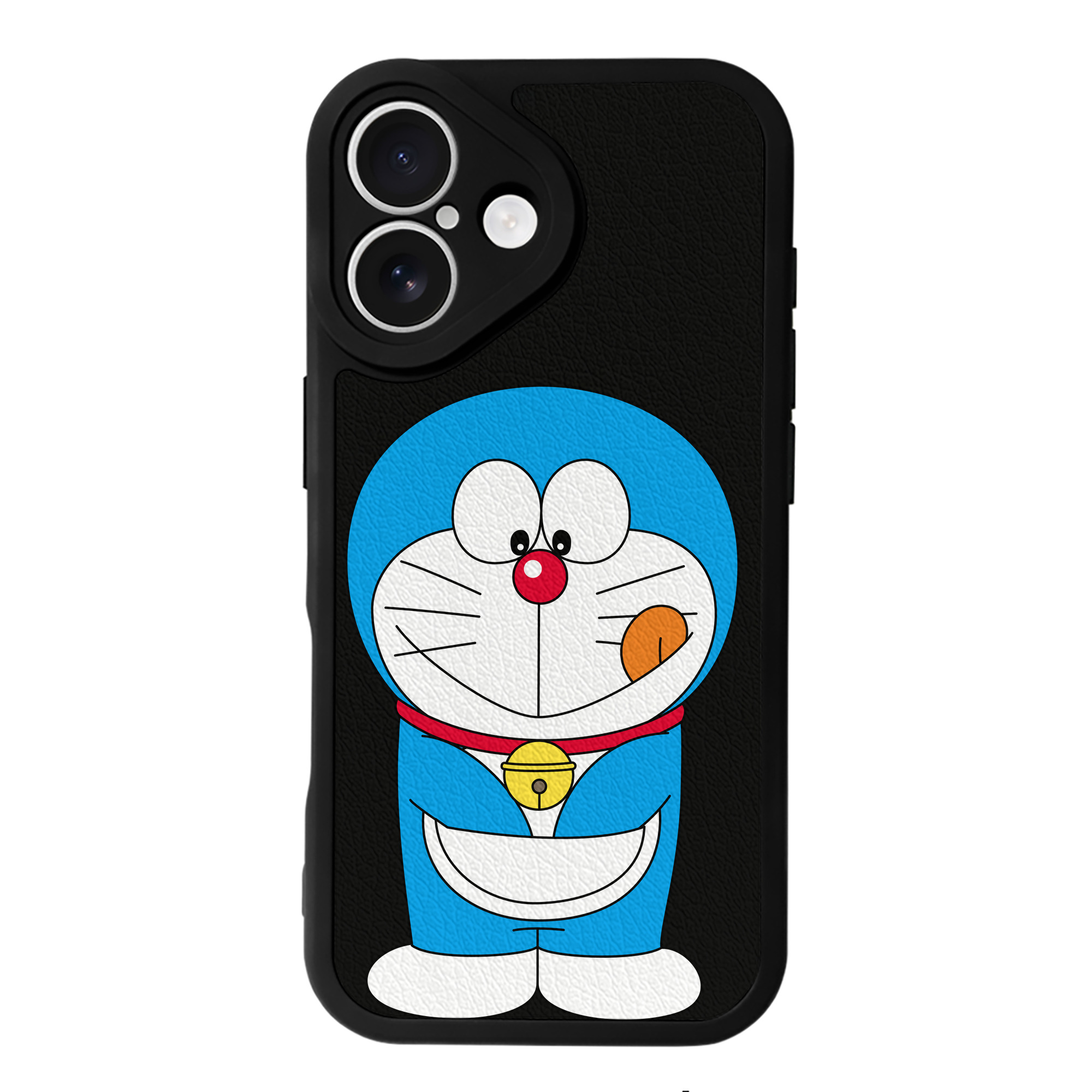 （画像用） ドラえもん Doraemon 【iPhone 16シリーズ対応】シリコンスマホケース（レザー調） 材質：シリコン